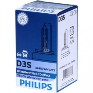 Bóng đèn pha ôtô xe hơi Philips ULTIMATE WHITE LED D3S 42403 42V 35W ánh sáng 5000K