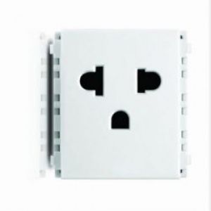 Ổ cắm đơn có nối đất LeafStyle Simplex 2P+E US-EU socket